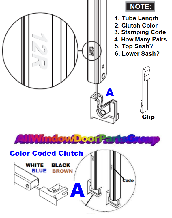 Double Hung Window Balances Replacement Parts 28" to 33" Length